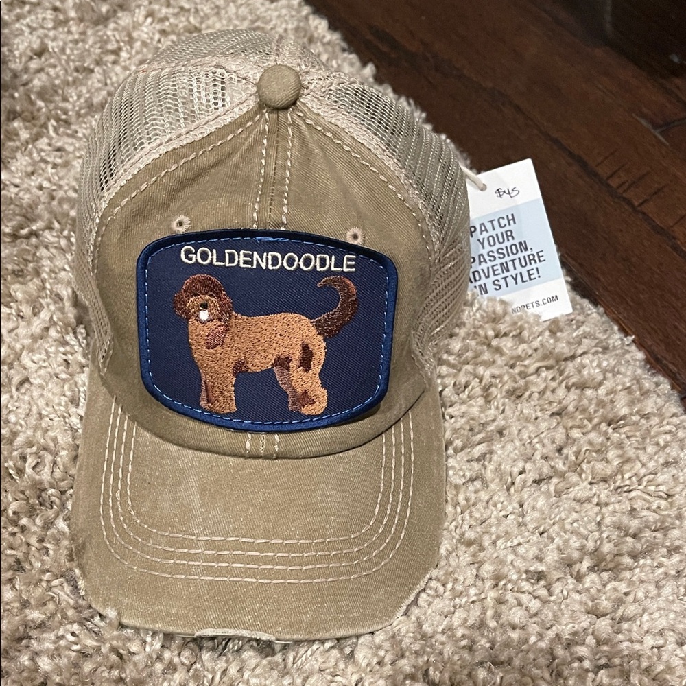 Golden Retriever Embroidered Tan Cap